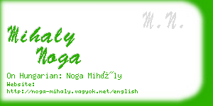 mihaly noga business card